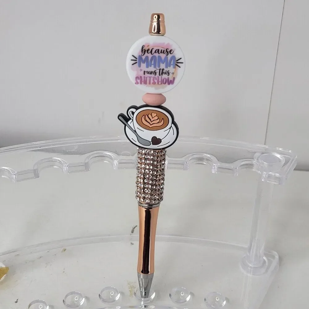 Focal Funny Beaded Pen Coffee Because Mama Runs This Sh*t Show